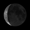 Waning Crescent, Moon at 25 days in cycle