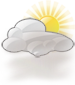 Partly cloudy with patches of light fog Partly cloudy with patches of light fog