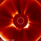 Latest LASCO C2 image of the Sun