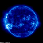 Click for time-lapse image of the sun