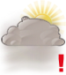 Mostly cloudy with moderate fog Mostly cloudy with moderate fog