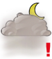 Mostly cloudy with moderate fog Mostly cloudy with moderate fog