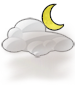 Partly cloudy with patches of light fog