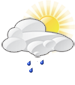 Partly cloudy with drizzle Partly cloudy with drizzle