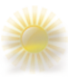 Sunny with patches of light fog Sunny with patches of light fog
